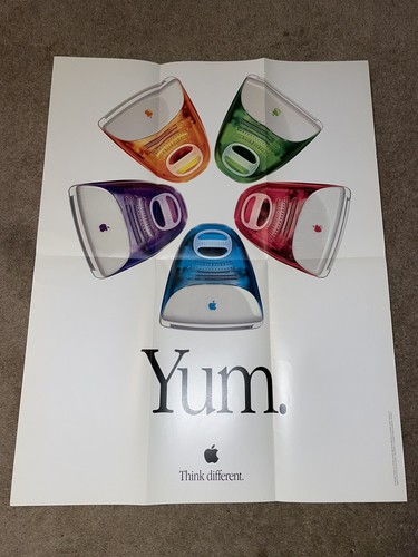 Apple Original iMac G3 Yum Poster Folder - 24x30 | eBay