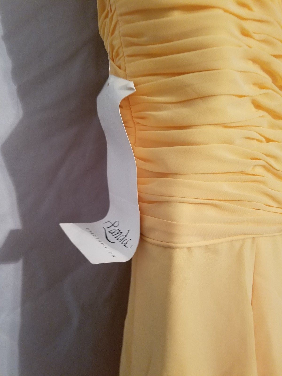 Dress by Landa Yellow. Long Size 12 - Perfect for a special occassion