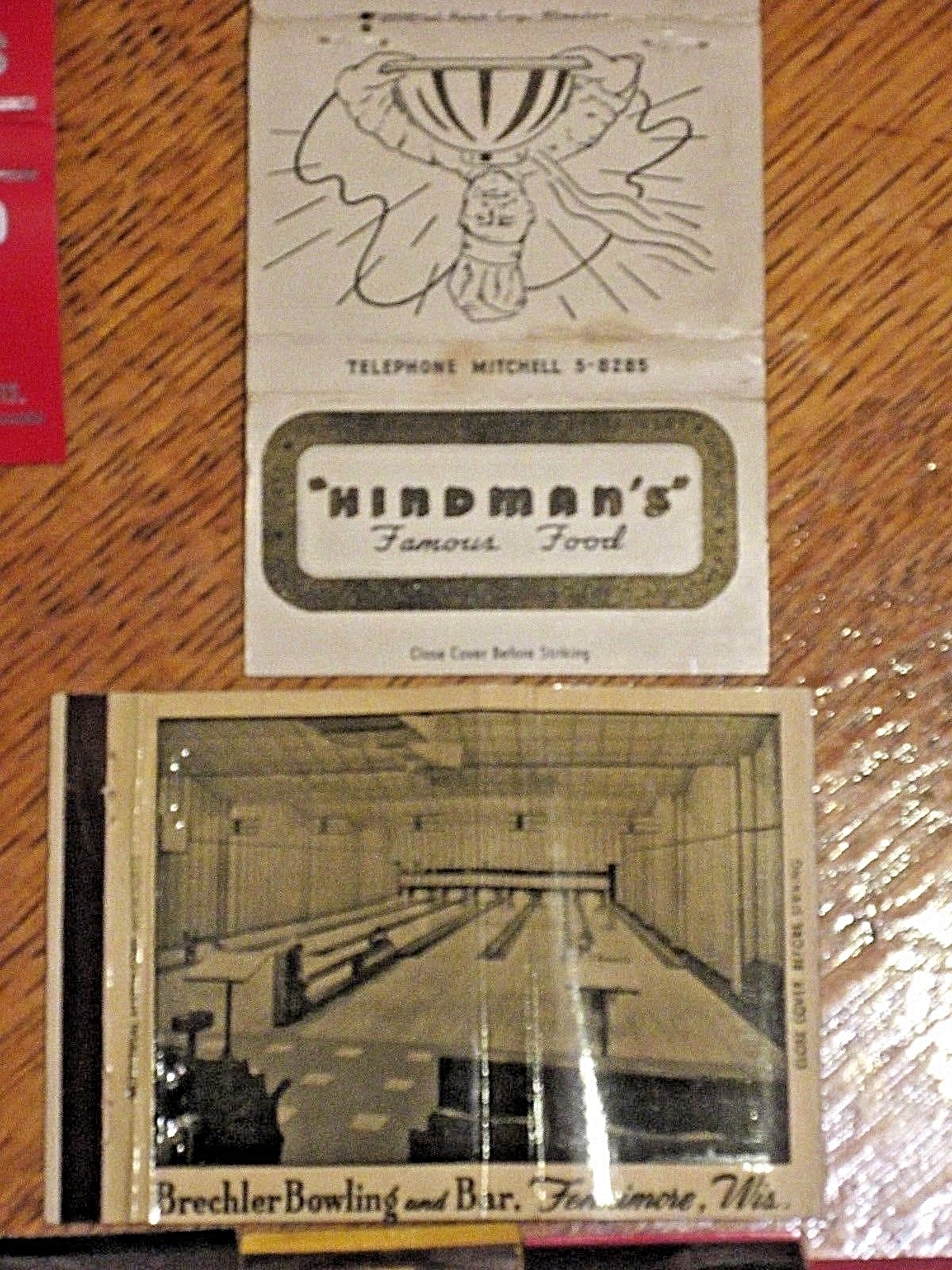 Lot of 34 diff vintage Wisconsin Mathcbook covers Oshkosh small towns bars etc