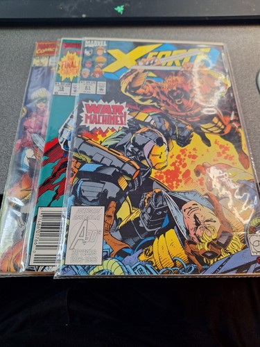 Marvel Comics X-Force Issues 1, Polybag Sealed with Card  18, 21 VF/NM /6-238