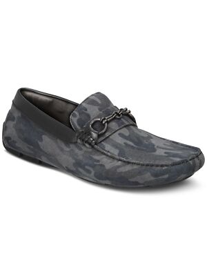 

Мужские кожаные лоферы без шнуровки KENNETH COLE черного цвета с камуфляжной отделкой, 11 м, Черный, KMF0021SU