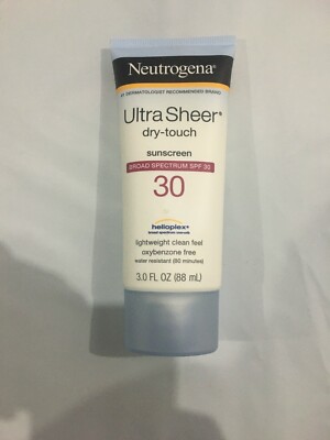 Neutrogena Ultra Sheer Dry-Touch SPF 30 Sunscreen Lotion, 3 fl. oz Exp. 07/2026