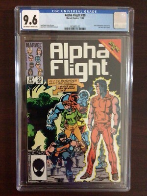 CGC 9.6 Alpha Flight 28 Off White To White Pages Secret Wars 