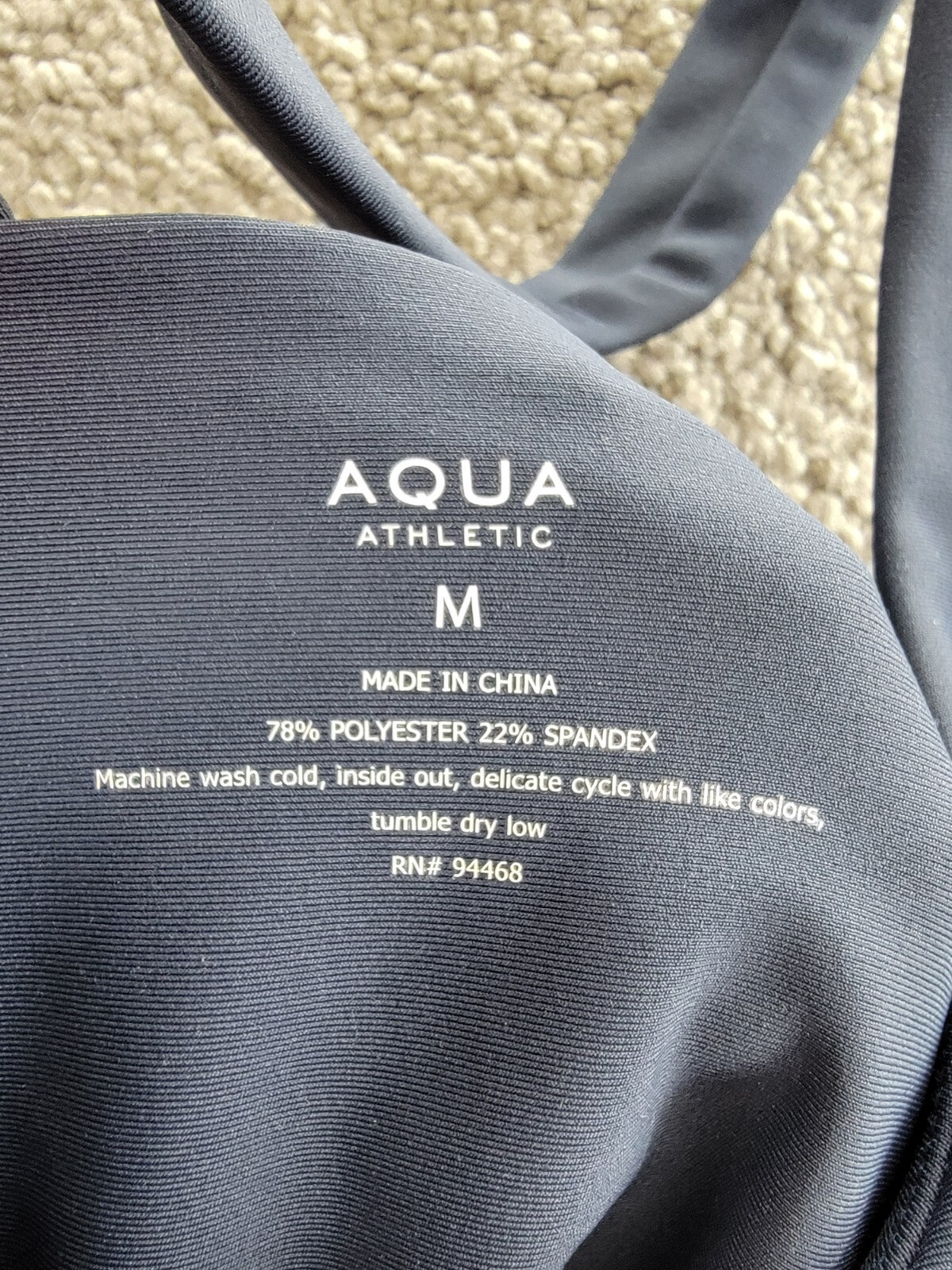 AQUA Athletic Pleat Hem Active Dress Women's M Myth Scoop Neck Crisscross Strap - Picture 8 of 13