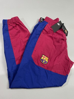 NEW!! Nike FC Barcelona Woven Pants Joggers Training Zip Mens Messi CW2939-620