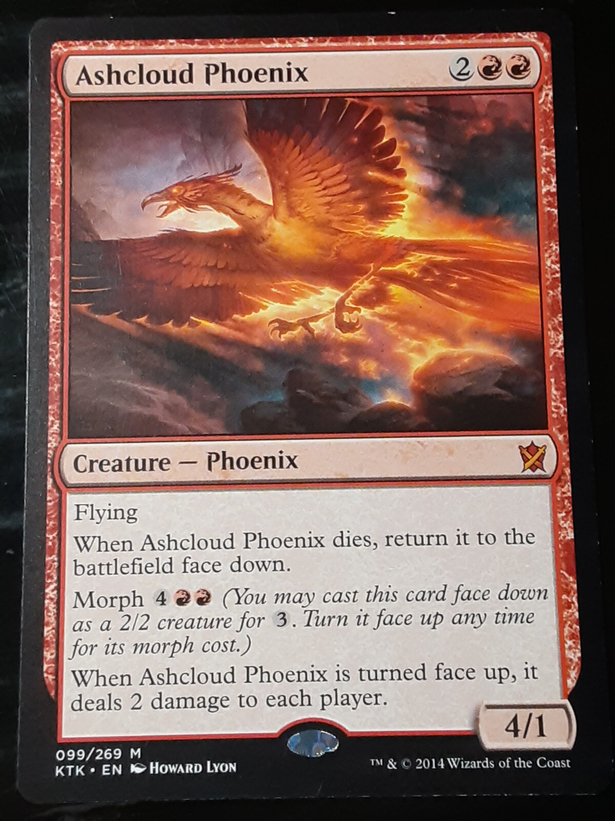 Ashcloud Phoenix 1x FOIL KTK MTG Khans of Tarkir Mythic MINT red Ashcloud Phoenix 1x FOIL KTK MTG Khans of Tarkir Mythic MINT red