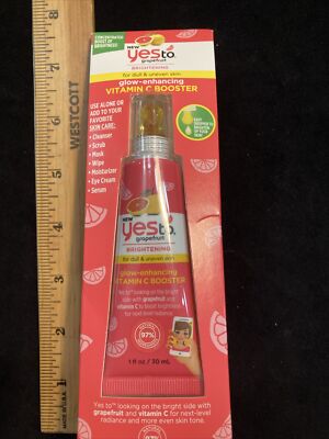 YES To Grapefruit Brightening Glow Enhancing Vitamin C Booster 1oz Dull Uneven