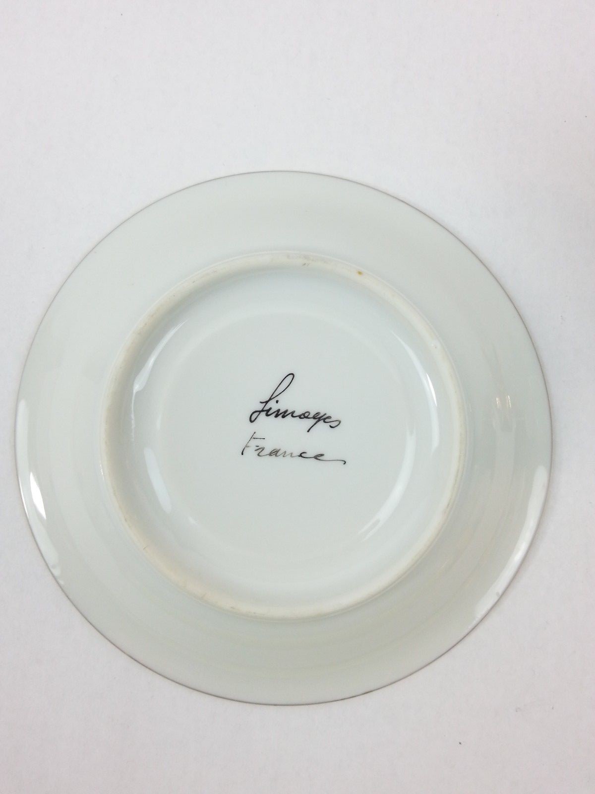 Limoges Estate Porcelian Demitasse Pedestal Cup & Saucer Set France Gold Gilt