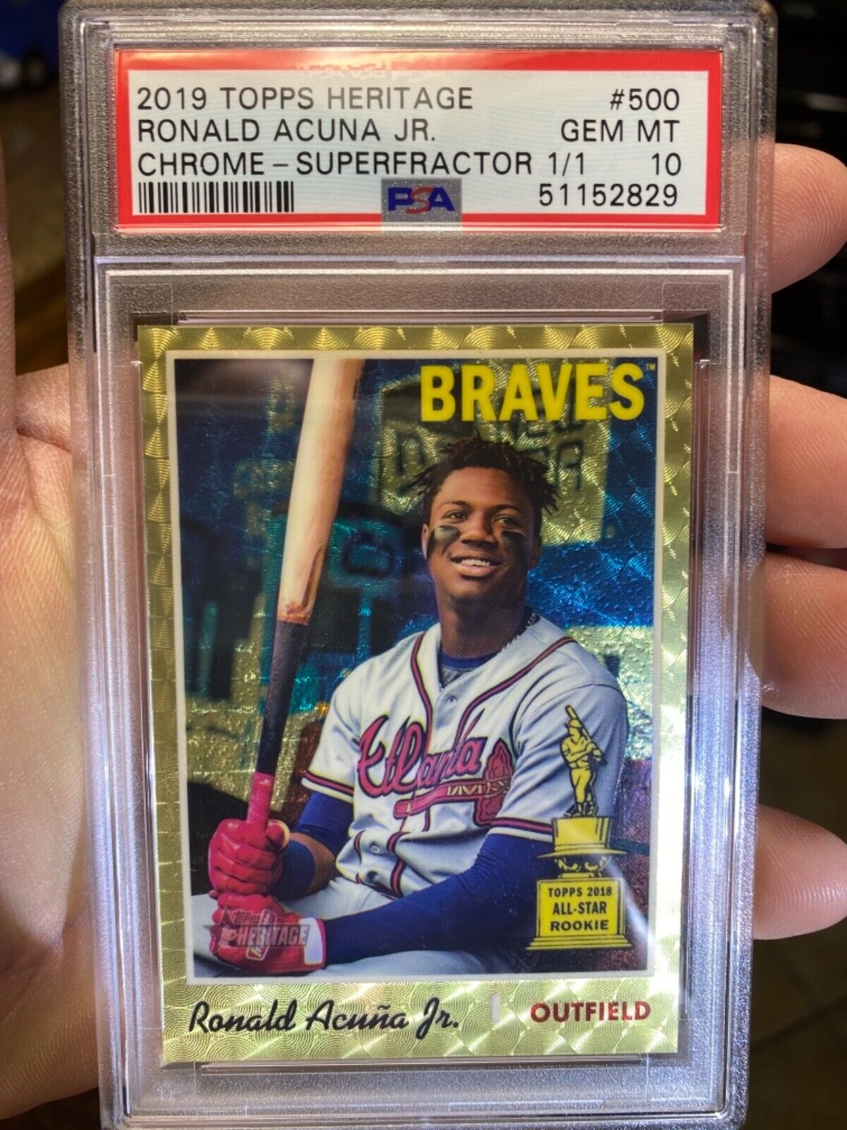 SUPERFRACTOR 1/1 POP 1 TOPPS CHROME HERITAGE PSA 10 RONALD SUPERFRACTOR 1/1 POP 1 TOPPS CHROME HERITAGE PSA 10 RONALD