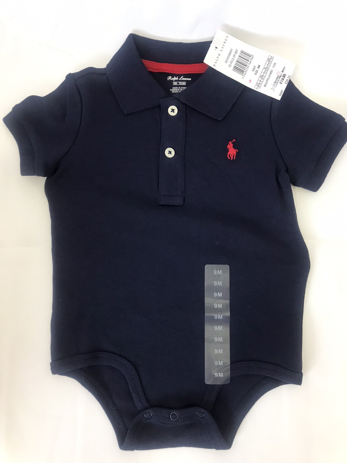 ralph lauren baby boy polo bodysuit