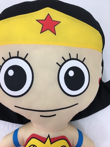 Wonder Woman Justice League Big Head Pillow Plush Doll Six Flags 17”  B13