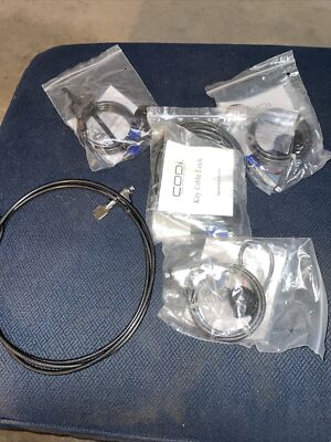 CODI - Laptop Computer Office Desk School Key Lock Security Cable Lot Of 5 NOS