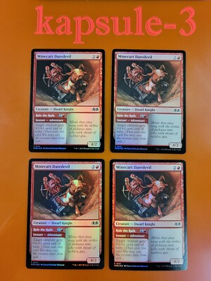 4x Minecart Daredevil | FOIL | Wilds of Eldraine | MTG Magic Cards