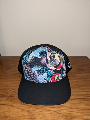 Disney Mickey Mouse X Neff Snapback Psychedelic Trucker Hat NWT NEW Adult