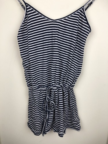 Aeropostale Women’s Navy Blue& White Strappy Romper Sz. XS Free Shipping