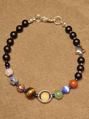 Artisan Solar System Gemstone Bracelet