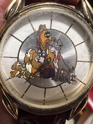 Disney Store LADY and the TRAMP 40th Ann. WATCH Featuring Dogs from Movie NWOB