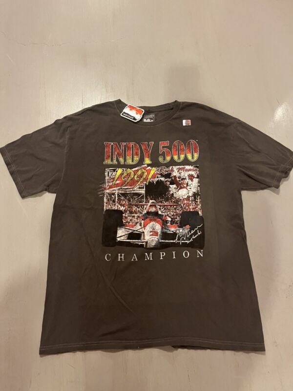 Indy 500 1991 Champion Oversized Tee in Black Pigment