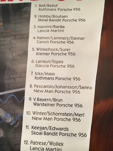 1000 KM Nurburgring ‘84 Original Factory Poster