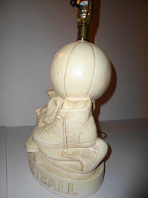 Basketball Lamp Mid-Century Royal Haeger Lamp Co USA By Glenn Richardson Ceramic