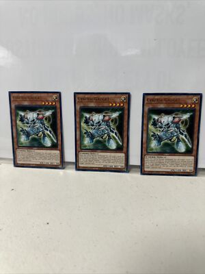 Yugioh! x3 Cyberse Gadget MGED-EN135 - Rare  1st Ed 3x Yu-gi-oh! FATS SHIP SET