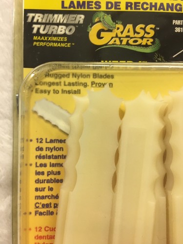 Gator Grass Part #3610 Turbo Trimmer Replacement Blades Weed I