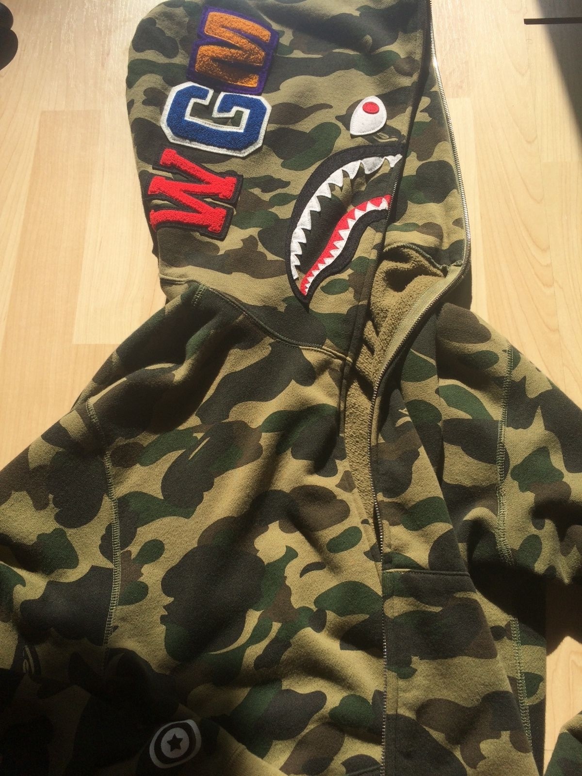 OG Bathing Ape Long Camo Shark Hoodie - Bape Supreme Milo Y3 Soloist Off  White