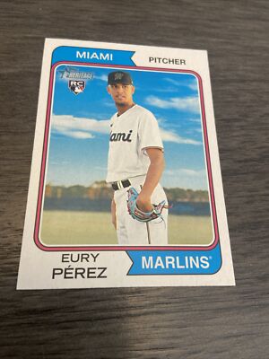 2023 Topps Heritage High Number Eury Pérez RC #545