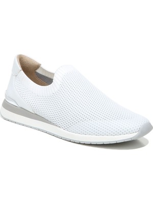 Женские белые кроссовки без шнуровки на танкетке NATURALIZER Womens White Lafayette с круглым носком, 11 М