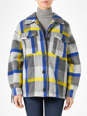 Pre-owned Saint Barth Mc2  Woman Overshirt With Fringes In Multicolor
