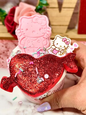 Kitty Cupid Thick and Glossy Slime DIY Clay ~ Valentine' Slime Shop ~ASMR