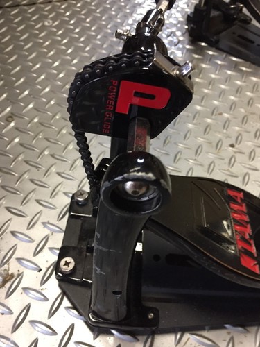 Tama Power Glide Limited Edition Double Bass Pedal Black & Red Good Condition