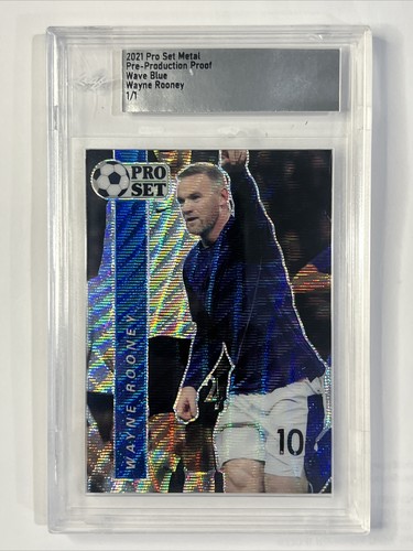 Rooney様 2021 Pro Set Metal Wave Blue Wayne Rooney Pre-Production