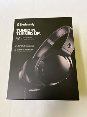 Skullcandy S5PXY-L003 Riff Wired On-Ear Headphones - Black