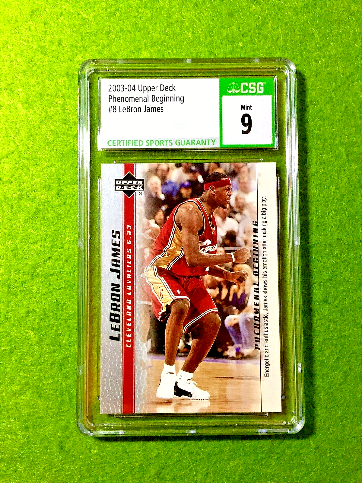 LEBRON JAMES ROOKIE CARD CSG 9 MINT 2003-04 PHENOMENAL