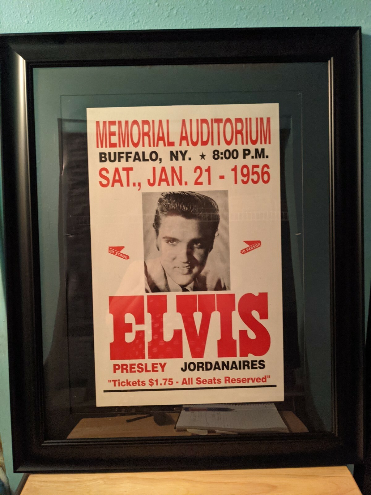 Elvis Concert Poster 1956 Framed 14 X22 No Frame | eBay