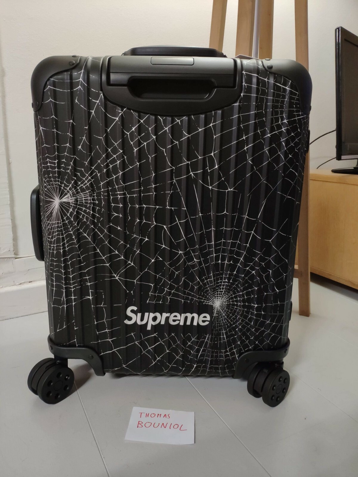 快適グッズ・旅行小物 Supreme RIMOWA Cabin Plus Web Black 49L RIMOWA×Supreme Spider Web Cabin Plus 49L Black Suitcase