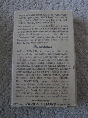 Tintex Tints and Dyes Box 15 Cents 4