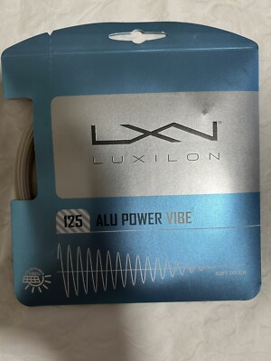 Luxilon ALU Power Vibe 17 Gauge 1.25mm Tennis String Pearl 40ft 12.2m