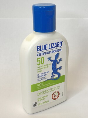 BLUE LIZARD Kids Mineral-Based Sunscreen Lotion, SPF 50,  5 Fl Oz Exp. 03/24