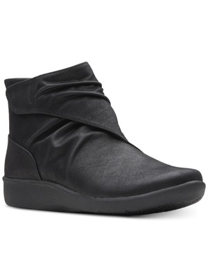 

CLOUD STEPPPS BY CLARKS Женские черные сапоги на танкетке с двойной стелькой Sillian Tana, Черный, 26137566