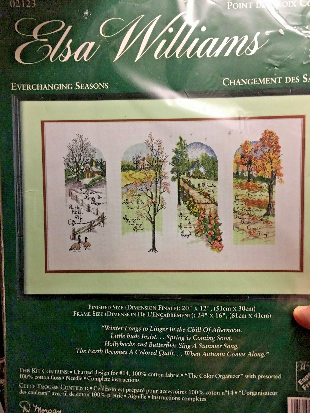 Elsa Williams EVERCHANGING SEASONS Counted Cross Stitch KIT 02123  20
