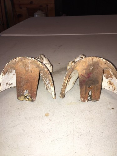 Two Antique Victorian Cast Iron Clawfoot Bathtub Feet