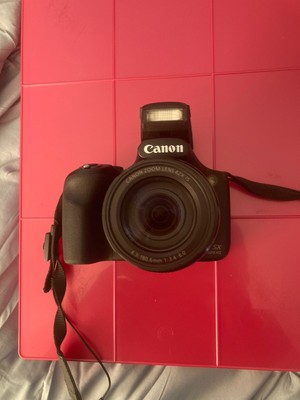 Canon PowerShot SX520-16 MP-Digital Camera-SD Card-Charger & Case-Excellent 