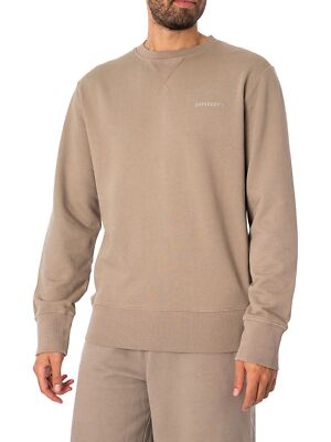 

Мужская толстовка Code Essential Overdyed Superdry, бежевая, Бежевый