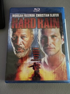 Hard Rain (Blu Ray) Morgan Freeman  Christian Slater *Rare, OOP*
