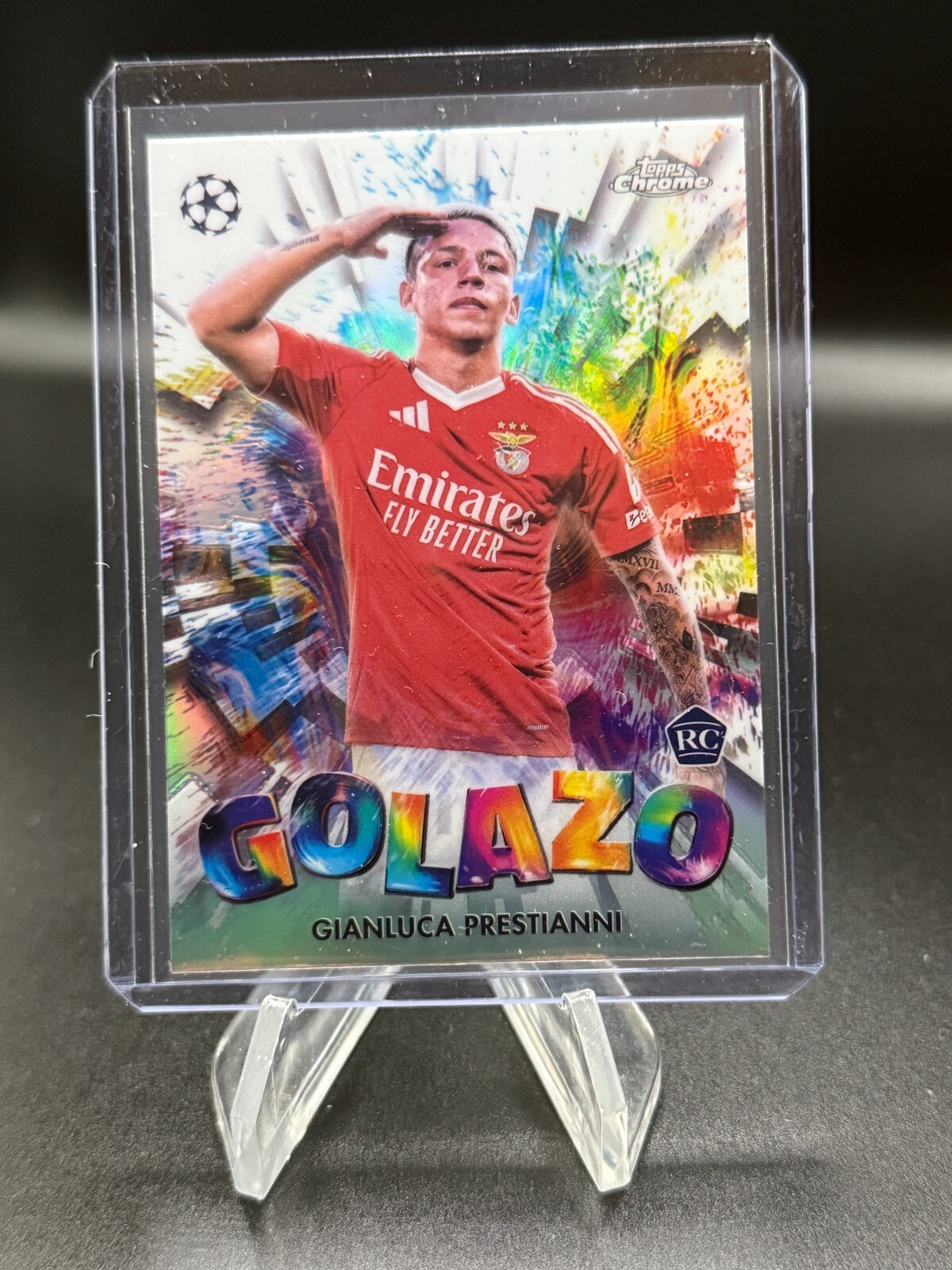 topps Chrome GOLAZO メッシ　199シリ 2024-25 TOPPS CHROME UEFA SAMUEL ETO'O AQUA GOLAZO #GZ-13