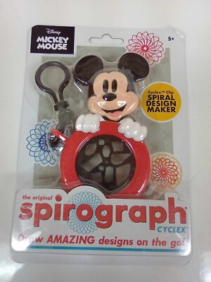 Disney Mickey Mouse The Original Spirograph Cyclex Clip Spiral Design Maker New