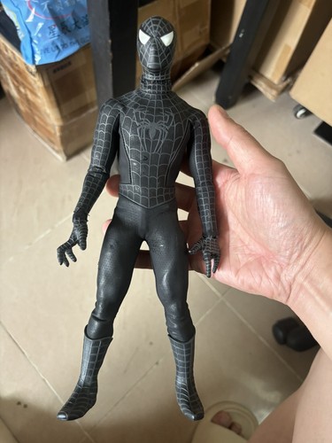 SPYDER - リアルアクションヒーローズ No.317 RAH BLACK SUITED SPIDER-MAN(SPIDER-MAN3 Ver.) スパイダーマン3 完成品 可動フィギュア メディコム・トイ Defect Black Suited Spider-Man 3 Real Action Heroes (RAH) 1