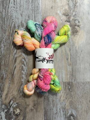 NWT Swift Yarn Bliss Mini Sock 4Colors 80y/20g 80/10/10 SW Merino Nylon Cashmere